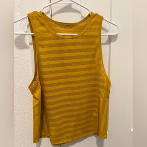Gold Lululemon workout top